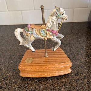 The American Carousel Company Decorative Carousel Horse Music Box